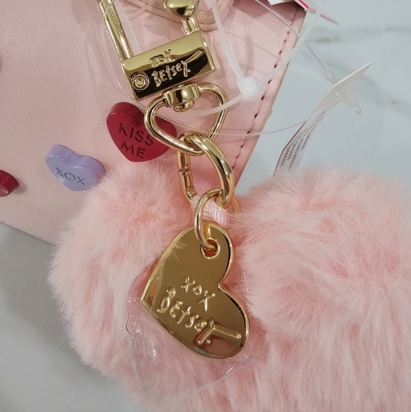 Betsey Johnson Pink Heart Mini Bag - Picture 3 of 4